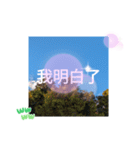 冬の日の日常台湾語 樹氷のみられる山形葉（個別スタンプ：4）