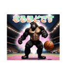イケメンなバスケゴリラ 敬語（個別スタンプ：24）