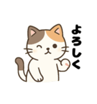 三毛猫のほっとひといきスタンプ（個別スタンプ：9）