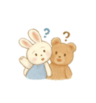 ぬいぐるみヒヨコ・うさぎ・くま（個別スタンプ：11）