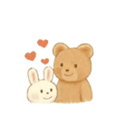 ぬいぐるみヒヨコ・うさぎ・くま（個別スタンプ：12）