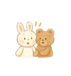 ぬいぐるみヒヨコ・うさぎ・くま（個別スタンプ：13）