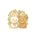 ぬいぐるみヒヨコ・うさぎ・くま（個別スタンプ：14）