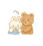 ぬいぐるみヒヨコ・うさぎ・くま（個別スタンプ：15）