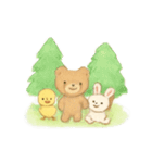 ぬいぐるみヒヨコ・うさぎ・くま（個別スタンプ：20）