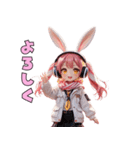 ほっこりうさみみスタンプ（個別スタンプ：2）
