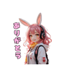 ほっこりうさみみスタンプ（個別スタンプ：3）