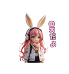 ほっこりうさみみスタンプ（個別スタンプ：35）