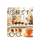 秋カフェと大人の気遣い-Autumn Cafe-（個別スタンプ：4）