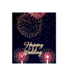 背景に豪華な花火✨誕生日・年間イベント（個別スタンプ：14）