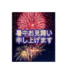 背景に豪華な花火✨誕生日・年間イベント（個別スタンプ：16）