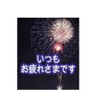背景に豪華な花火✨誕生日・年間イベント（個別スタンプ：20）