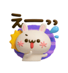 顔文字うさぎ♡デカ文字カラフルmix（個別スタンプ：13）