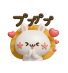 顔文字うさぎ♡デカ文字カラフルmix（個別スタンプ：22）