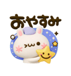 顔文字うさぎ♡デカ文字カラフルmix（個別スタンプ：39）