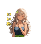 誘惑のバナナ美女（個別スタンプ：1）