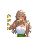 誘惑のバナナ美女（個別スタンプ：23）