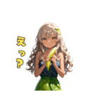 誘惑のバナナ美女（個別スタンプ：39）