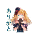 金髪ゴスロリツインテ女子の秋（個別スタンプ：3）
