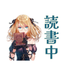 金髪ゴスロリツインテ女子の秋（個別スタンプ：8）