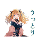 金髪ゴスロリツインテ女子の秋（個別スタンプ：22）