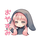 たれ耳うさぎパーカーの女の子★グルチャ（個別スタンプ：32）