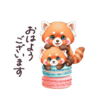 毎日使える レッサーパンダ 日常（個別スタンプ：6）