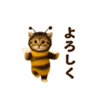 踊る！ミツバチにゃん（個別スタンプ：21）