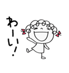 楽しい返事☆くるリボン（個別スタンプ：1）