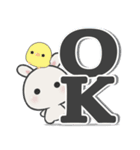 休日うさぎ***ネガティブ（個別スタンプ：38）
