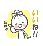 サクッと送れる！女の子のスタンプ（個別スタンプ：34）