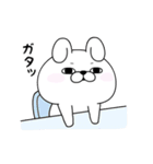 うさぎ100％ よくうごく（個別スタンプ：6）