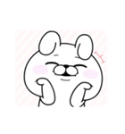 うさぎ100％ よくうごく（個別スタンプ：11）