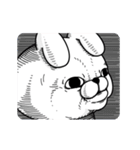 うさぎ100％ よくうごく（個別スタンプ：13）