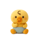 ぴよぴよ夫婦◎ぬいぐるみ②（個別スタンプ：35）
