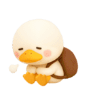 アヒル✨ネガティブ✨秋（個別スタンプ：4）