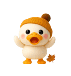 アヒル✨ネガティブ✨秋（個別スタンプ：36）
