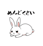 ネガティブ うさぎ（個別スタンプ：8）