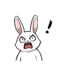ネガティブ うさぎ（個別スタンプ：38）