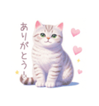 小さなハートと猫スタンプ（個別スタンプ：10）