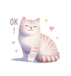 小さなハートと猫スタンプ（個別スタンプ：17）