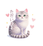 小さなハートと猫スタンプ（個別スタンプ：22）
