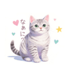 小さなハートと猫スタンプ（個別スタンプ：27）