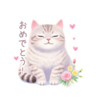 小さなハートと猫スタンプ（個別スタンプ：30）