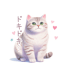 小さなハートと猫スタンプ（個別スタンプ：33）