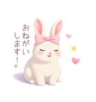 小さなハートとうさぎスタンプ（個別スタンプ：13）