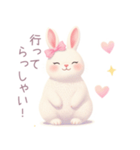 小さなハートとうさぎスタンプ（個別スタンプ：15）