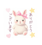 小さなハートとうさぎスタンプ（個別スタンプ：19）