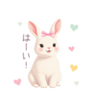 小さなハートとうさぎスタンプ（個別スタンプ：23）