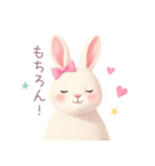 小さなハートとうさぎスタンプ（個別スタンプ：29）